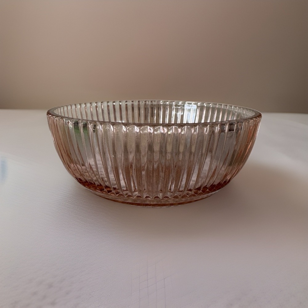 Anchor Hocking Queen Mary Pink 6" Berry Bowl Depression Glass
